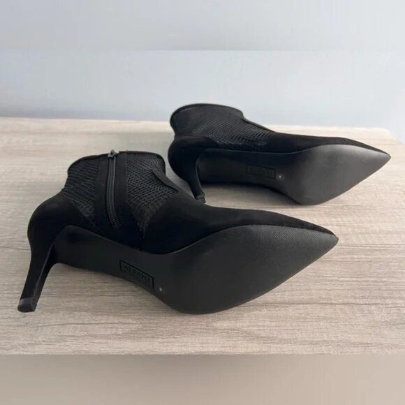 Alfani Women's Jamari Pointed Toe Mesh Inset Side Zip Booties Black Size 7M - Picture 5 of 7